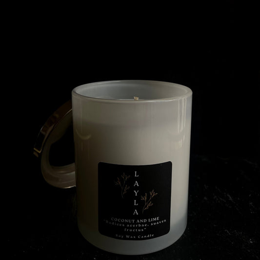 Coconut and Lime Soy Wax Candle